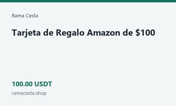 Tarjeta de Regalo Amazon de $100 · 100 USDT